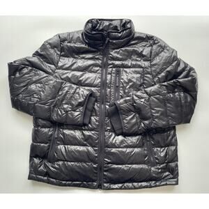 Women's J. Crew Black Quilted Puffer Coat Down Fill Size XL
